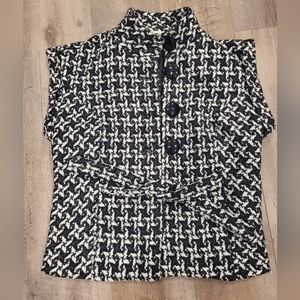 Christopher & Banks Houndstooth Vest